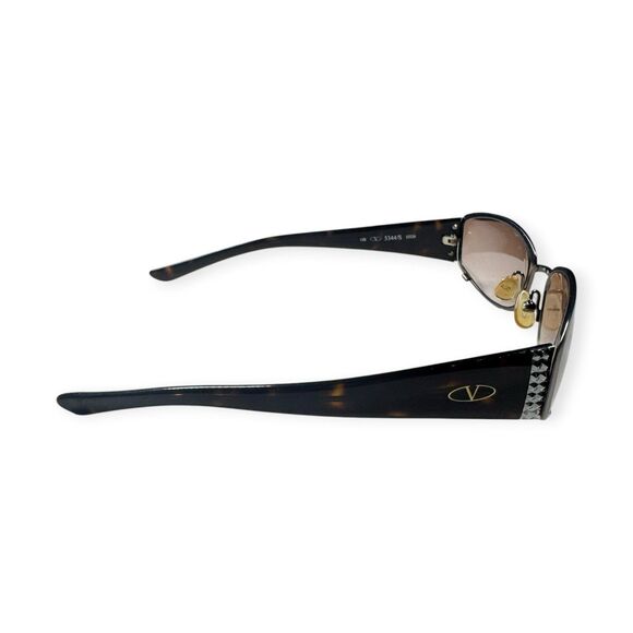 Valentino V5344/S Black Crystal Sunglasses Italy 135mm VTG main image 4